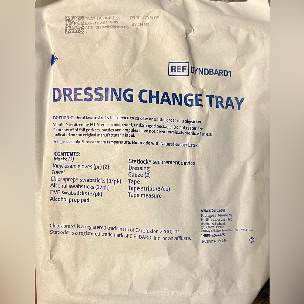 Wholesale priced - Dressing changing Tray home kit